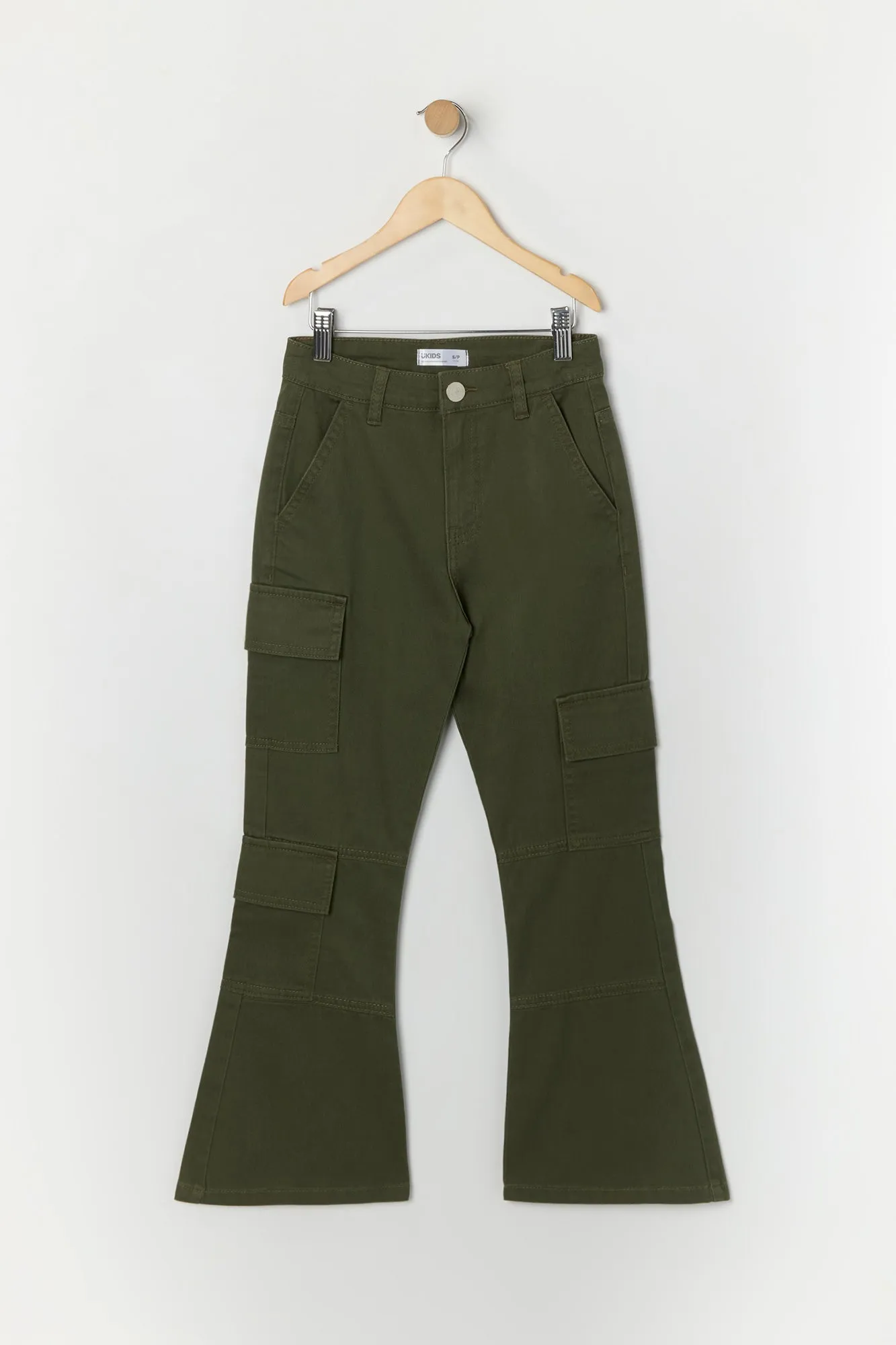 Pantalon cargo à jambe évasée pour fille sold by Urban Planet