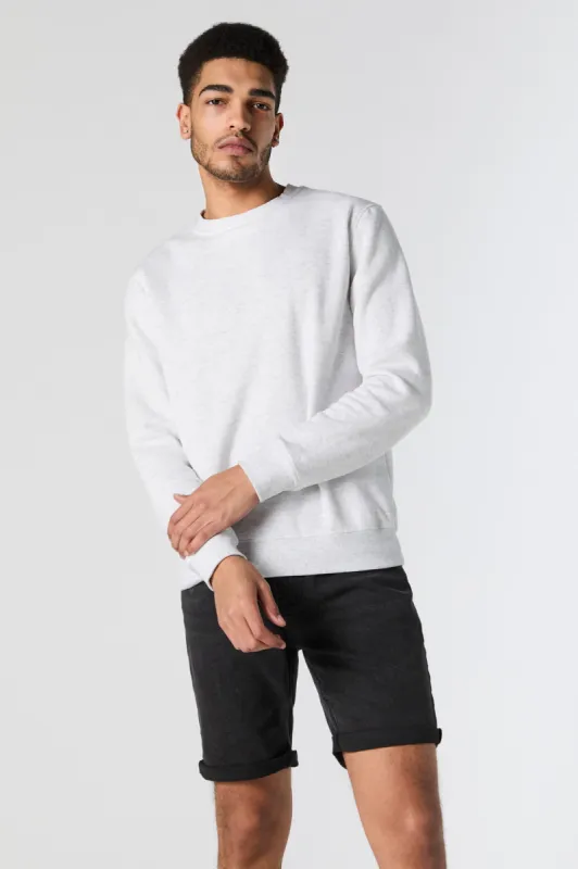 Slim Leg Black Rolled Jean Short sold by Urban Planet