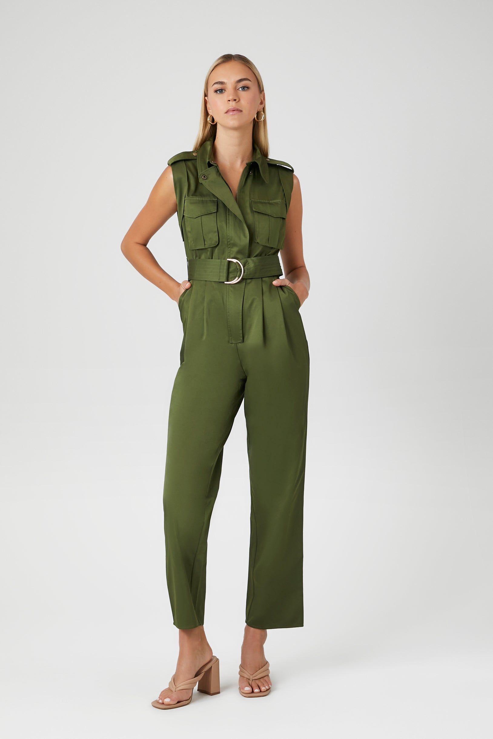 Belted Cargo Jumpsuit sold by Urban Planet product image thumbnail 4