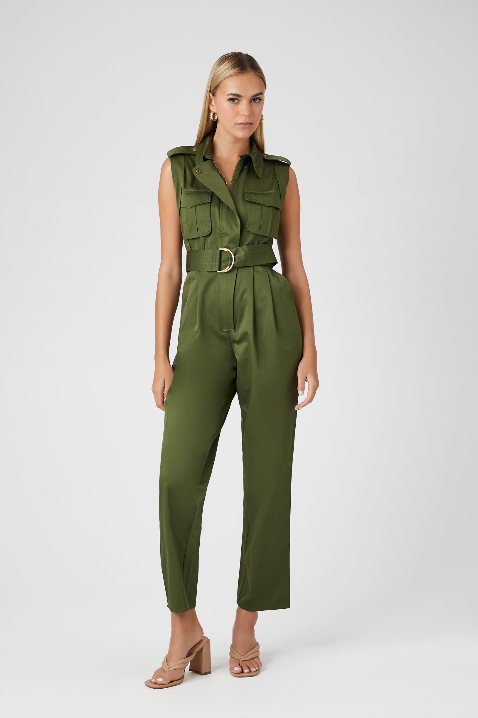 Belted Cargo Jumpsuit sold by Urban Planet