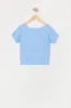 T-shirt côtelé avec liséré de dentelle avec boucle pour fille sold by Urban Planet