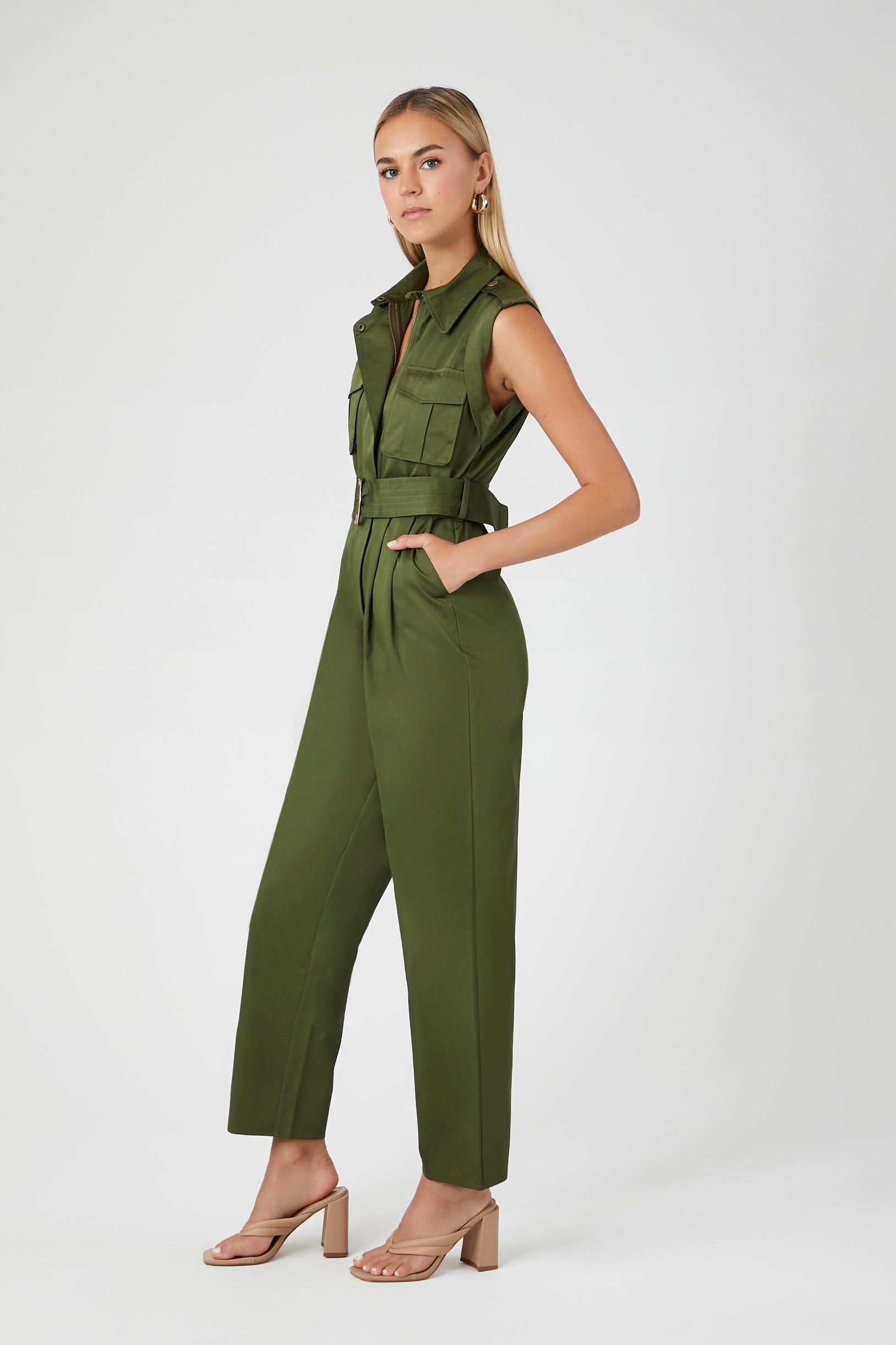Belted Cargo Jumpsuit sold by Urban Planet product image thumbnail 3