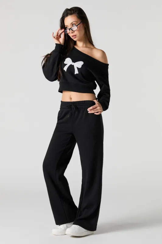 Pantalon d'entraînement à jambe droite en molleton de tous les jours sold by Urban Planet