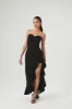 Sweetheart Ruffled Asymmetrical Maxi Dress sold by Urban Planet