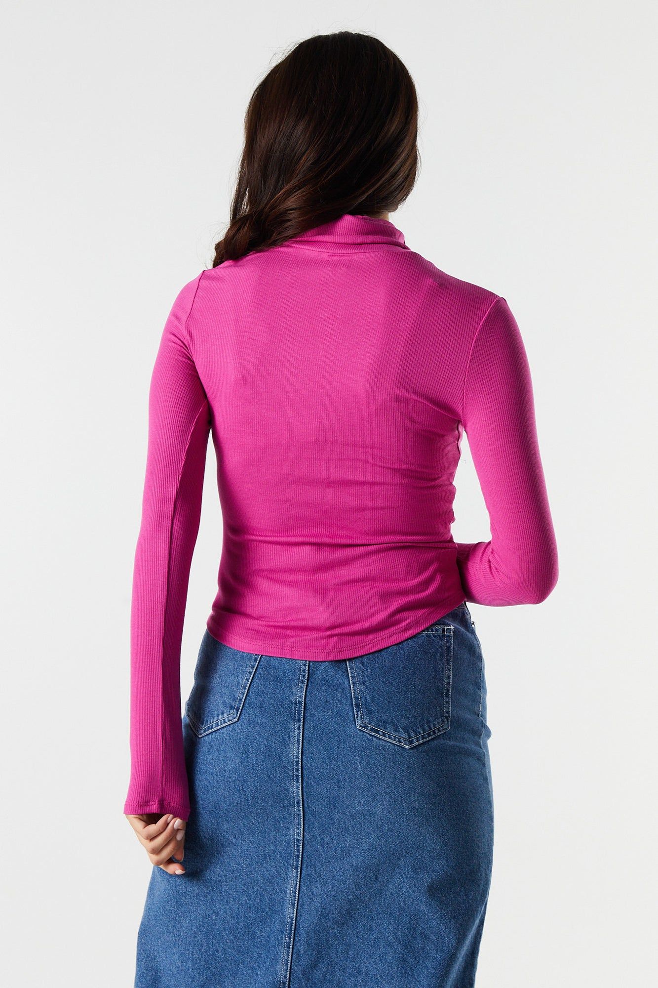 Col roulé côtelé à manches longues sold by Urban Planet product image thumbnail 2