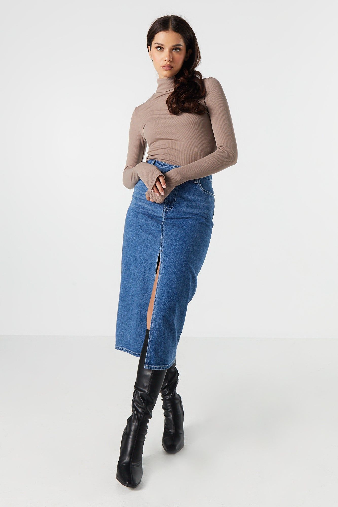 Col roulé côtelé à manches longues sold by Urban Planet product image thumbnail 12