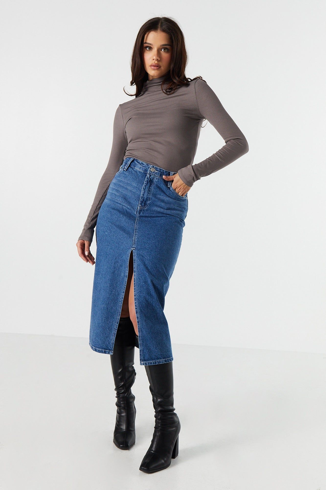 Col roulé côtelé à manches longues sold by Urban Planet product image thumbnail 15