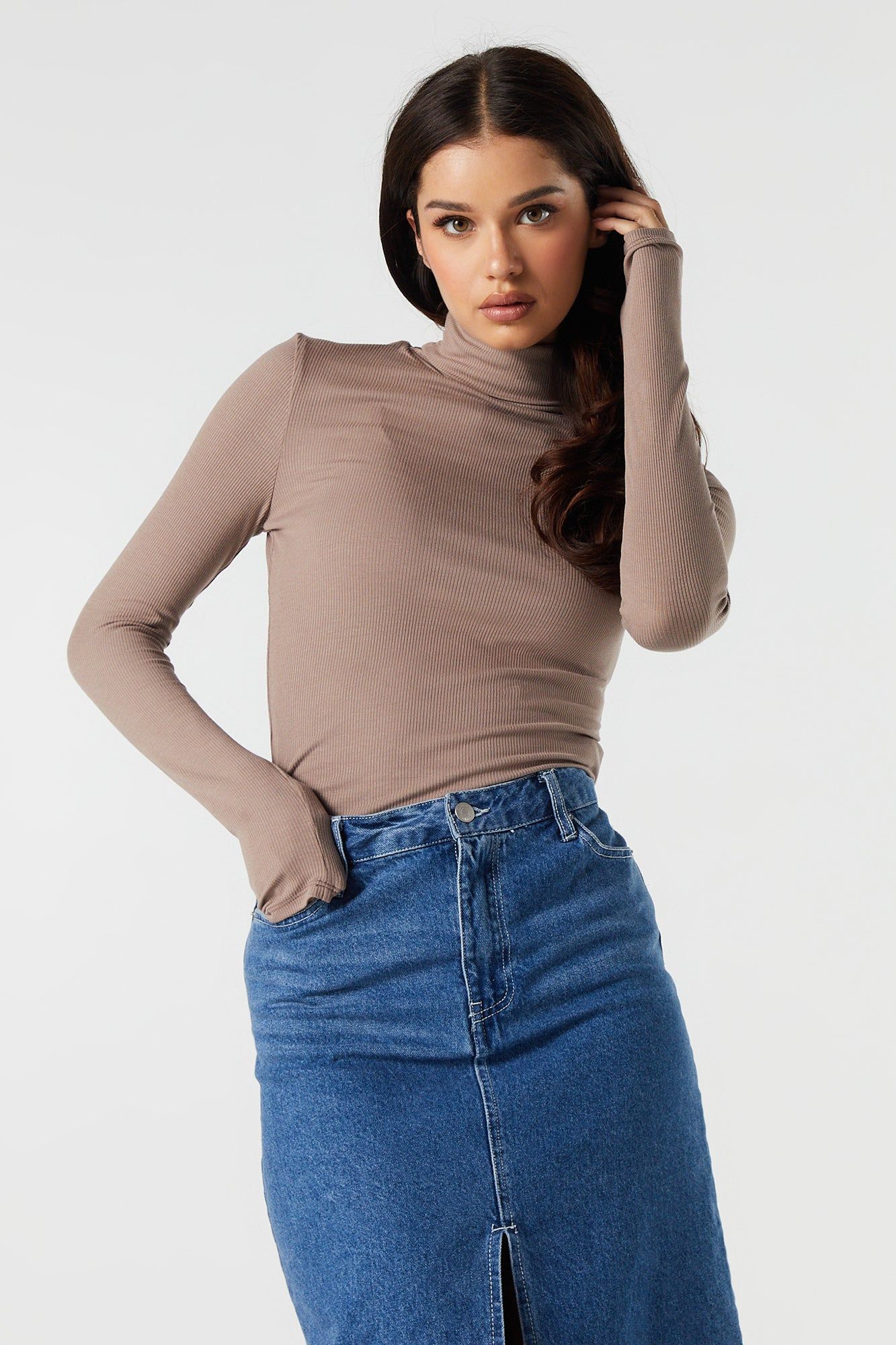 Col roulé côtelé à manches longues sold by Urban Planet product image thumbnail 10