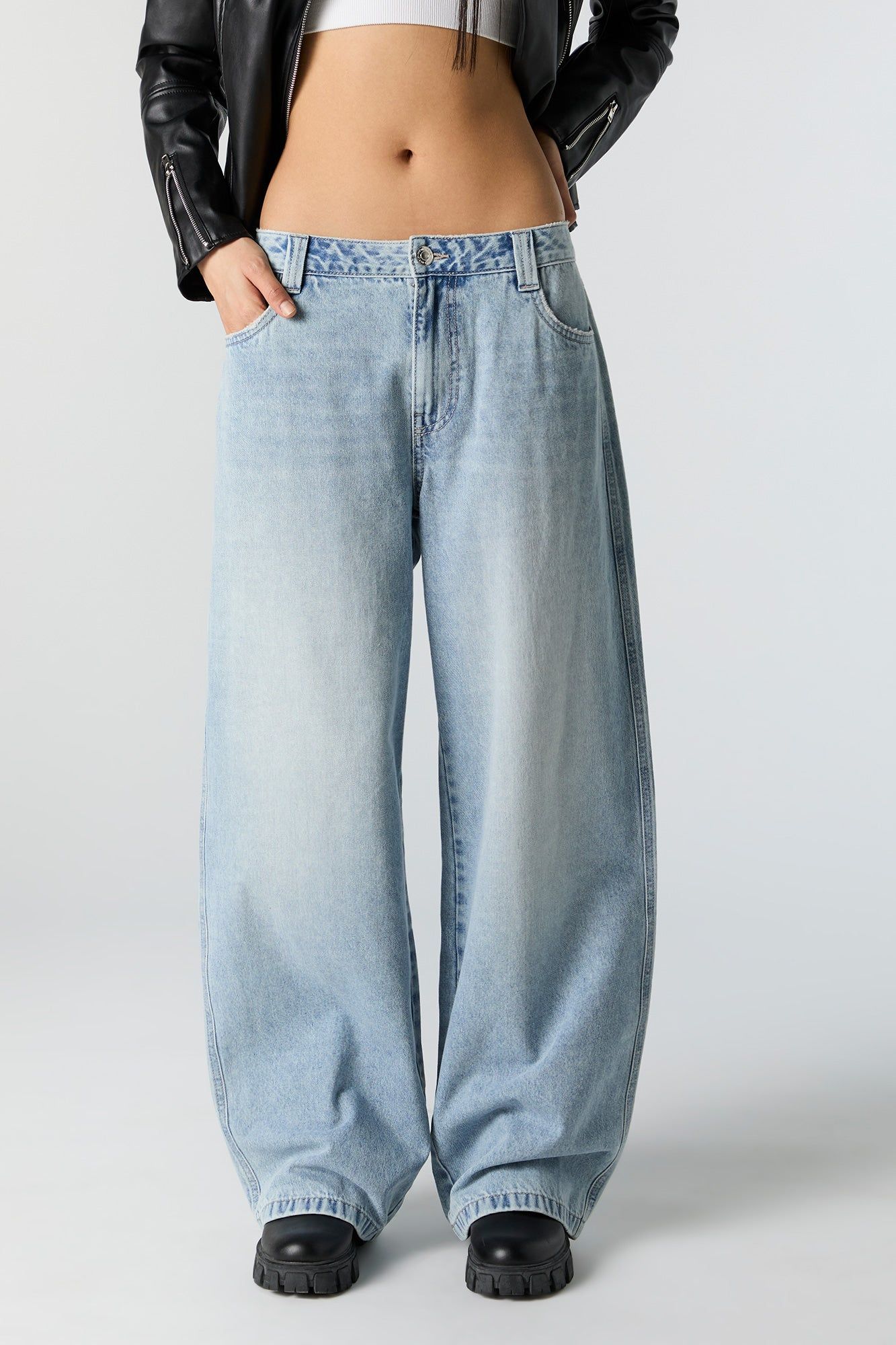 Low Rise Slouchy Oversized Jean sold by Urban Planet product image thumbnail 2