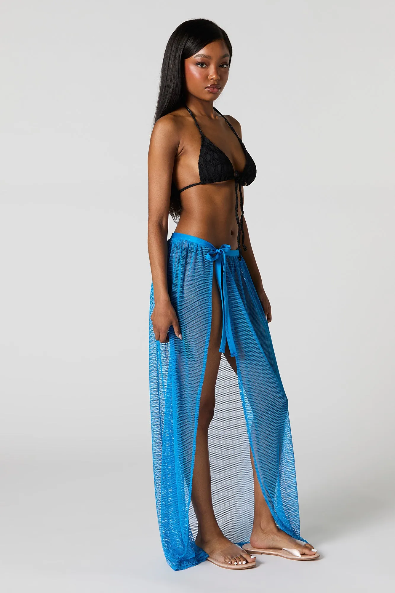 Jupe fourreau maxi couvre-maillot en filet sold by Urban Planet product image thumbnail 2