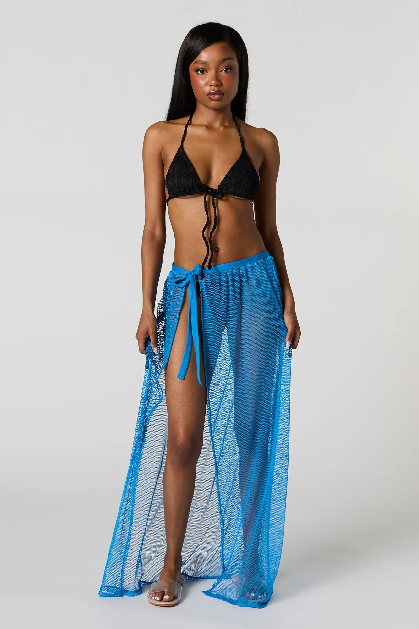 Jupe fourreau maxi couvre-maillot en filet sold by Urban Planet product image thumbnail 4