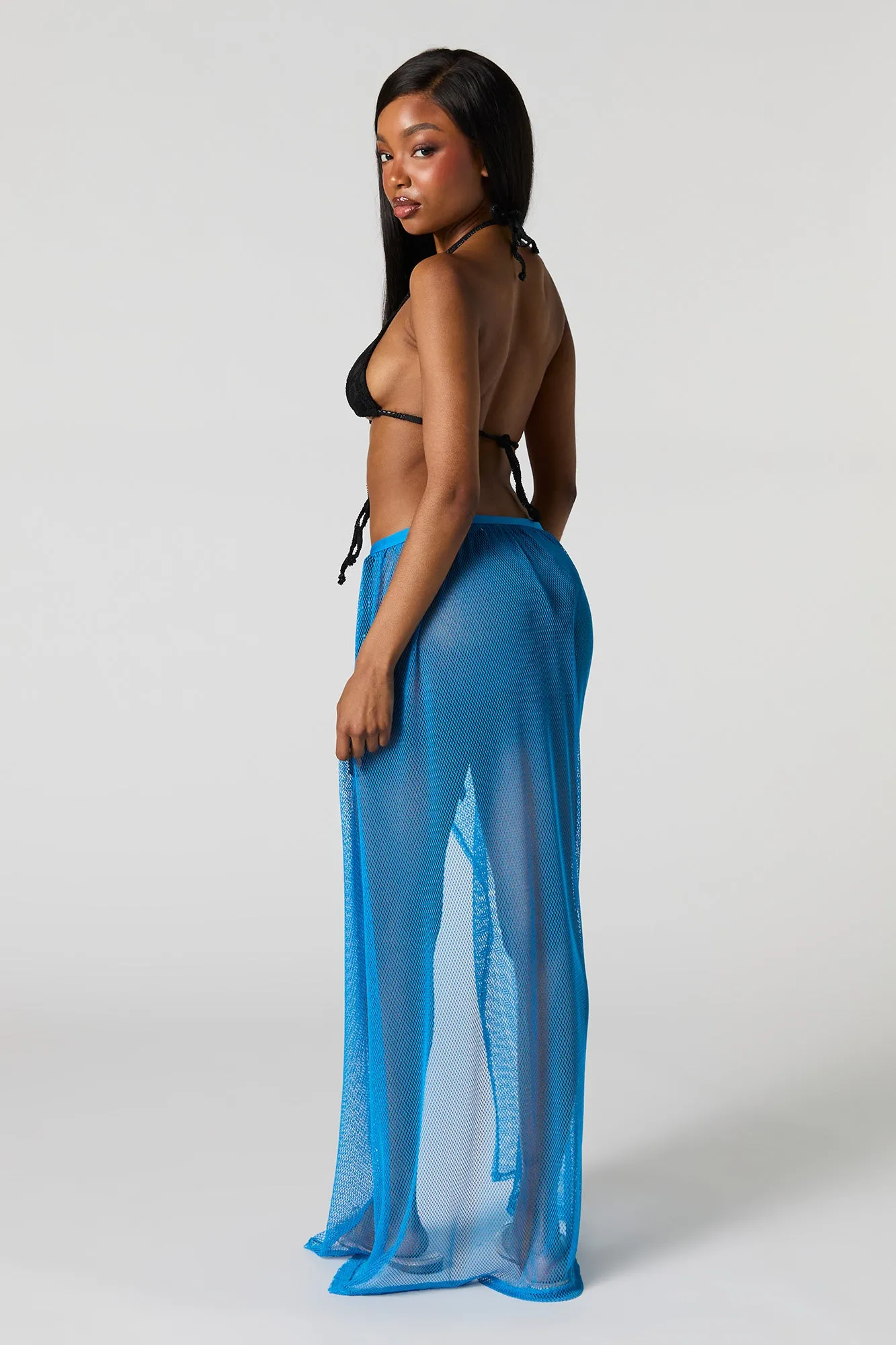 Jupe fourreau maxi couvre-maillot en filet sold by Urban Planet product image thumbnail 3