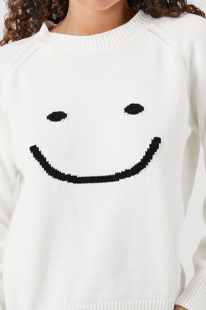 Chandail en tricot à imprimé Happy Face sold by Urban Planet product image thumbnail 5