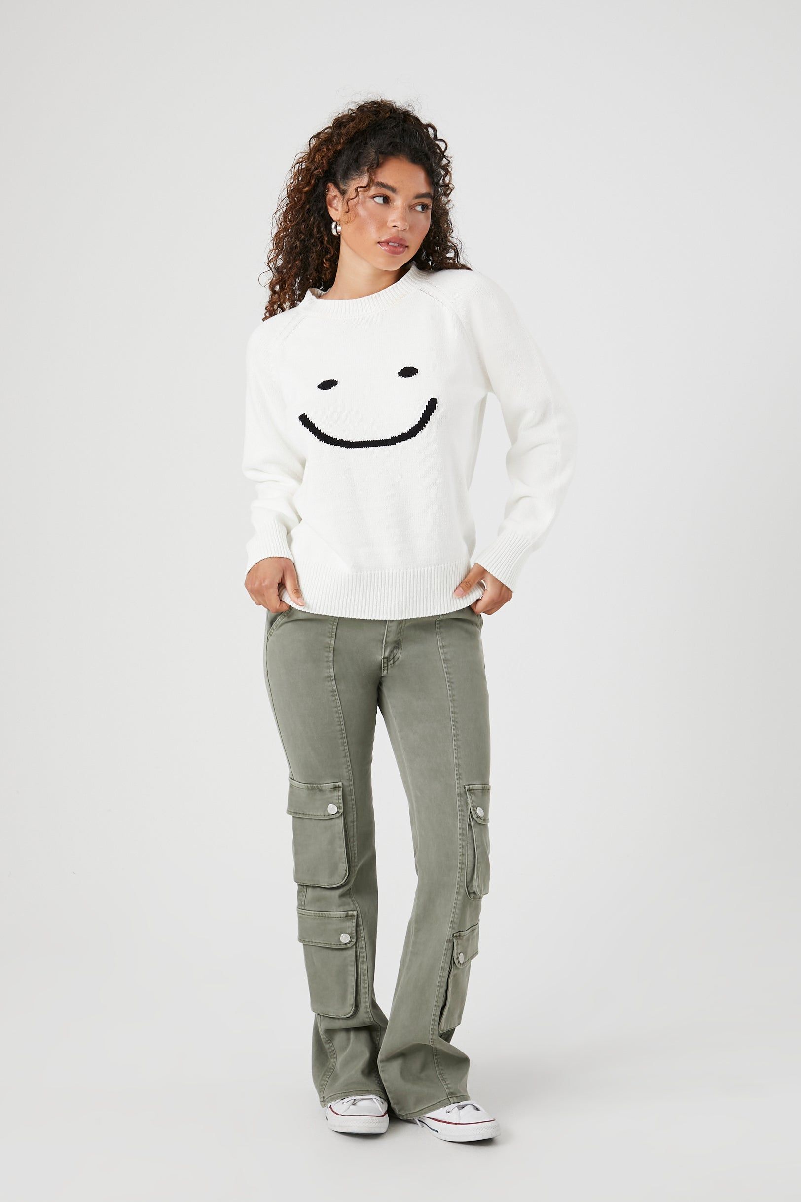 Chandail en tricot à imprimé Happy Face sold by Urban Planet product image thumbnail 4