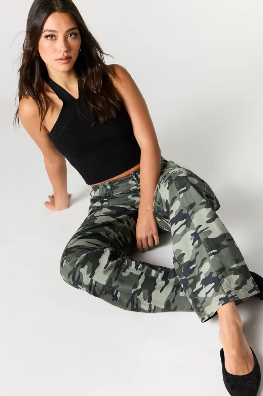 Pantalon cargo imprimé à jambe droite sold by Urban Planet