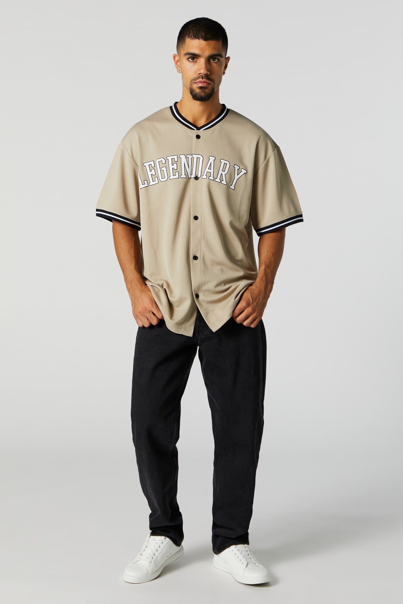 Jersey boutonné à imprimé Legendary sold by Urban Planet product image thumbnail 4