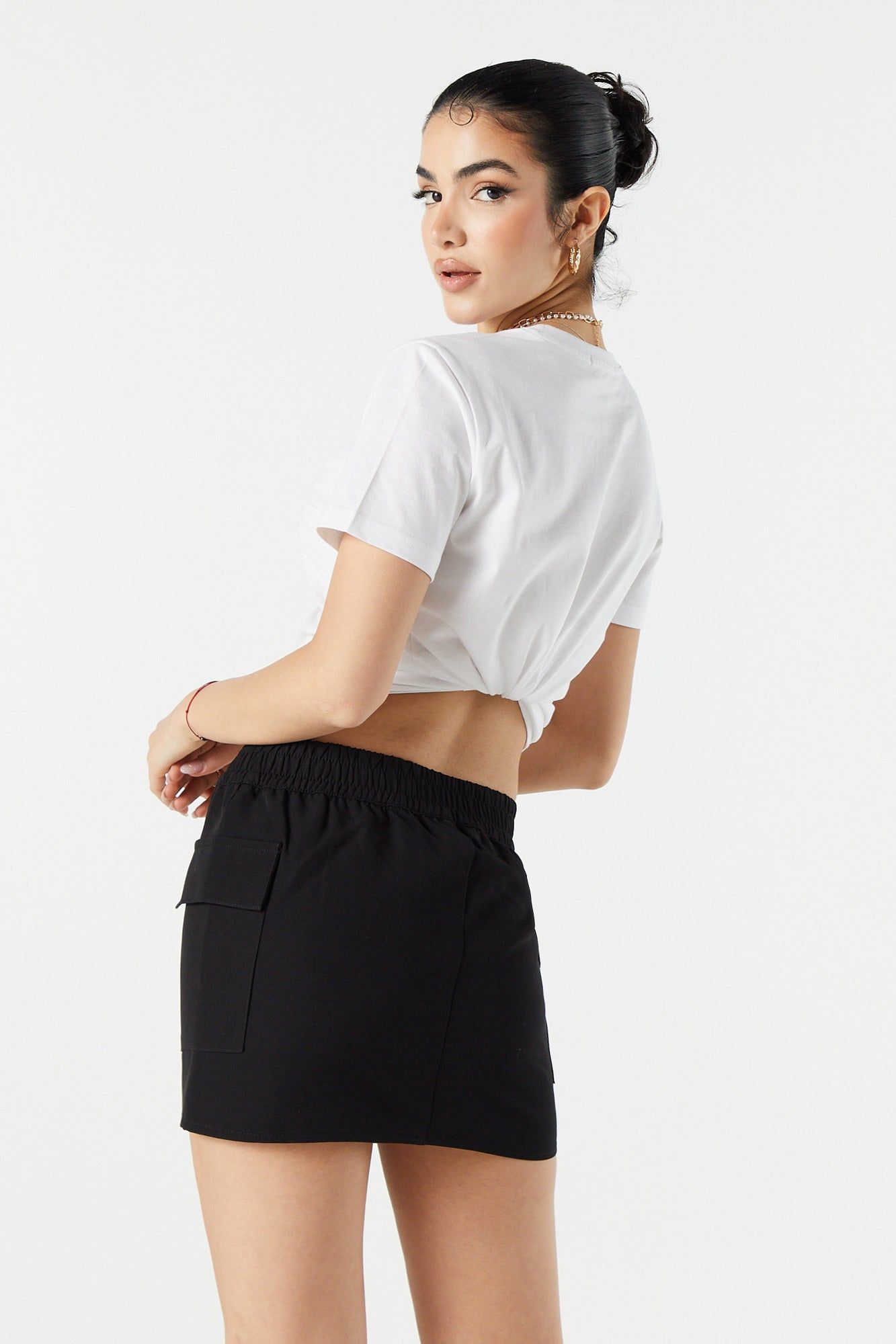 Pull On Cargo Mini Skirt sold by Urban Planet product image thumbnail 2