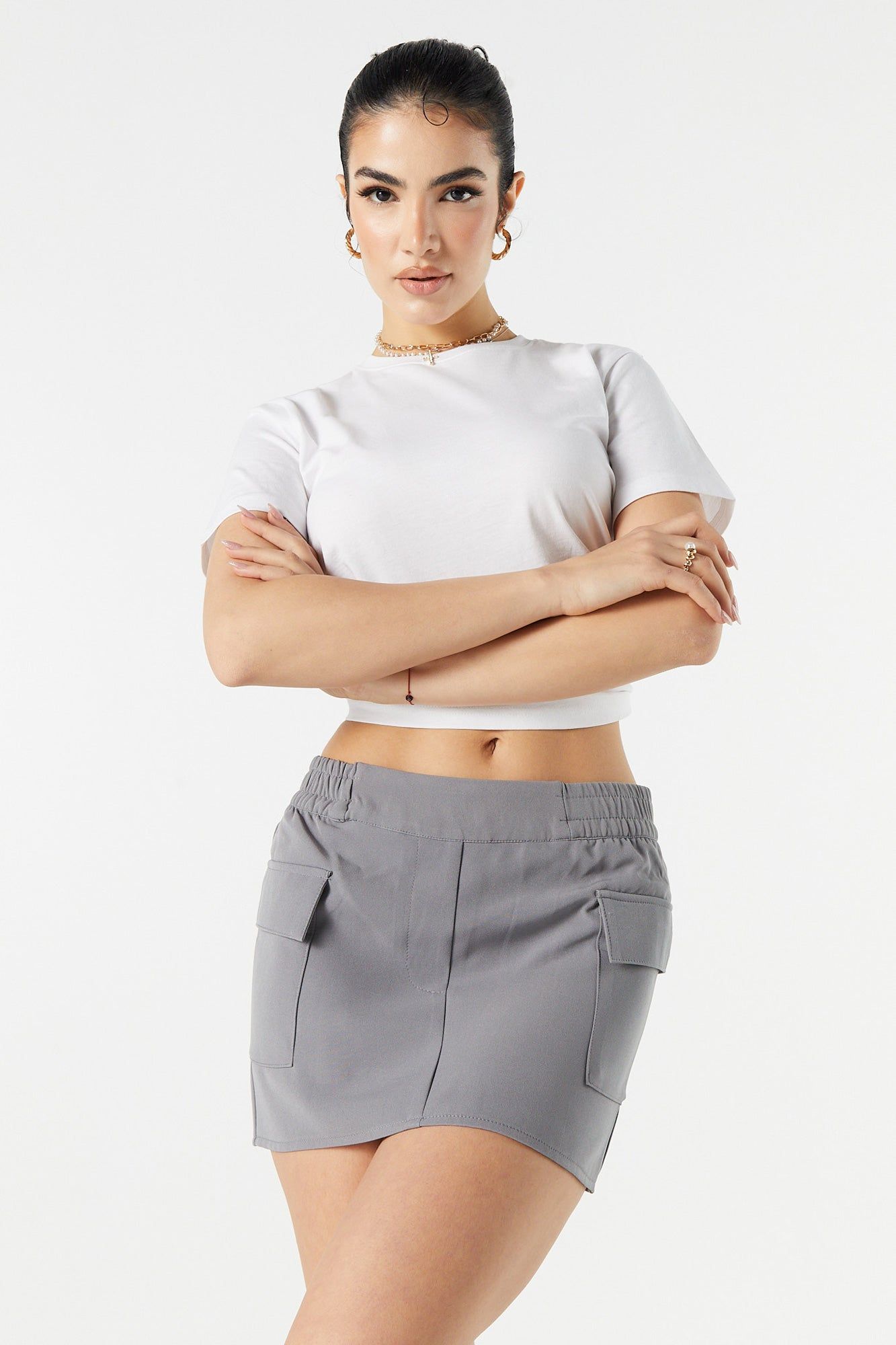 Pull On Cargo Mini Skirt sold by Urban Planet product image thumbnail 4