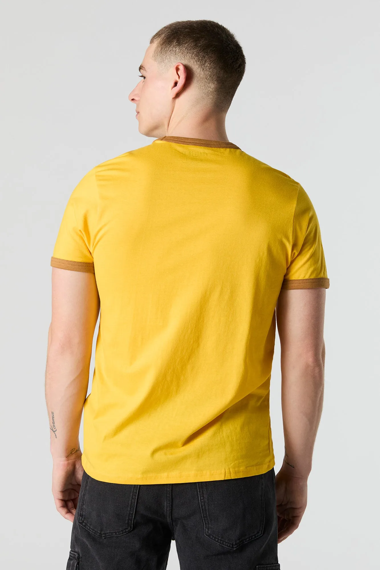 North Highlands Graphic Ringer T-Shirt sold by Urban Planet product image thumbnail 3