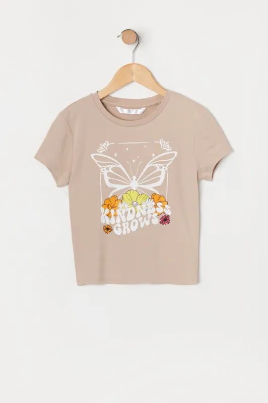 T-shirt à imprimé Kindness Grows pour fille sold by Urban Planet