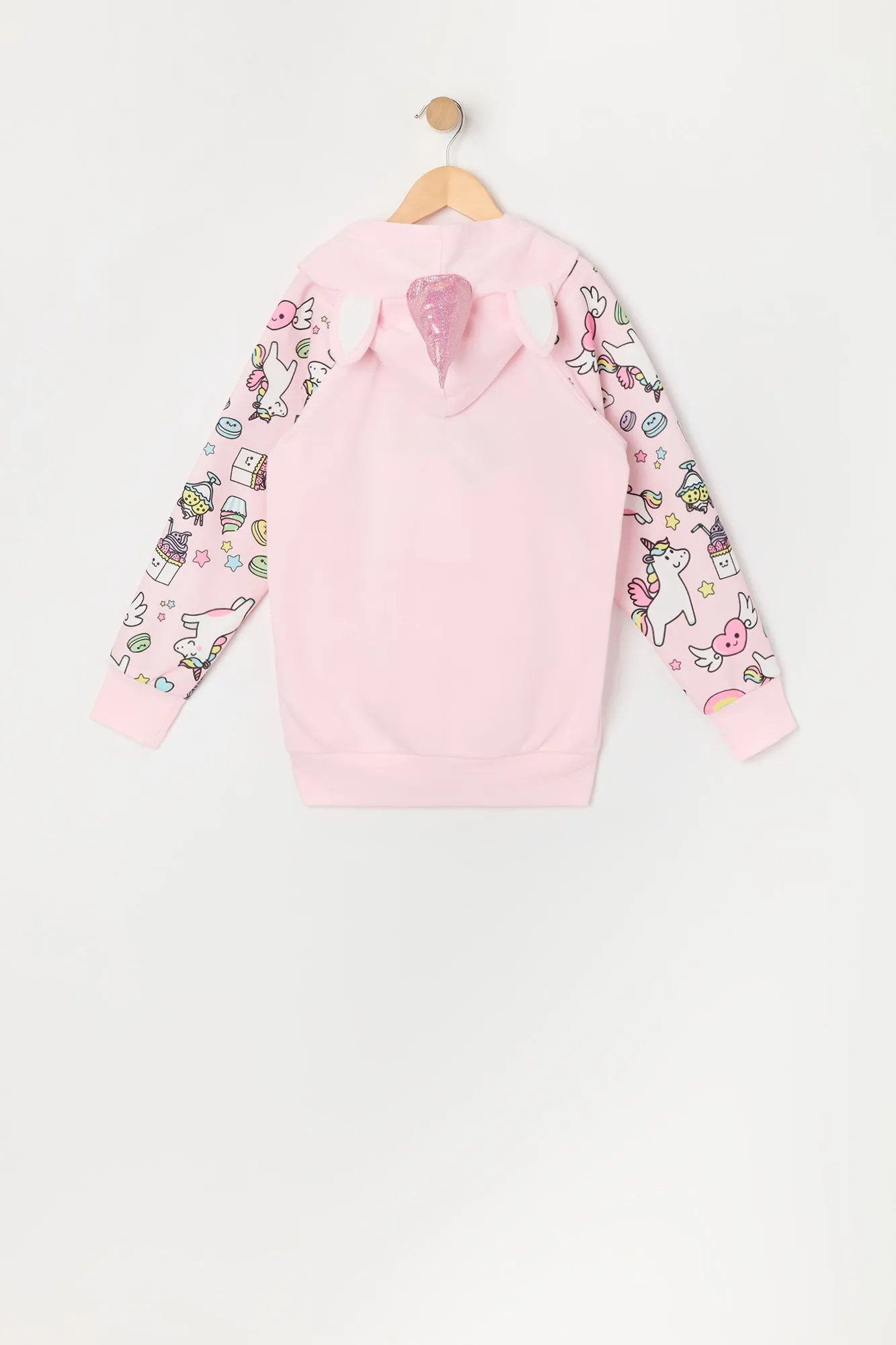 Girls Unicorn Character Hoodie sold by Urban Planet product image thumbnail 3