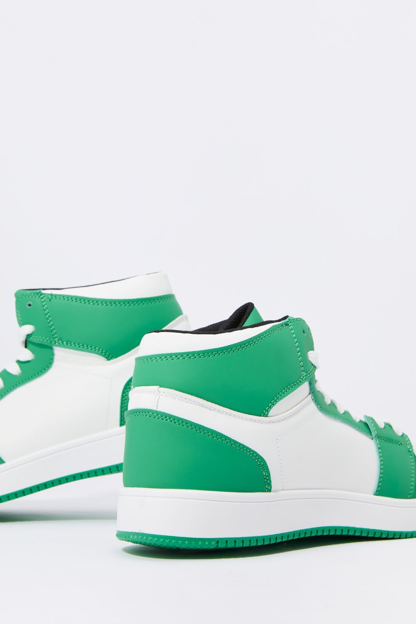 Faux Leather Colourblock High Top Sneaker sold by Urban Planet product image thumbnail 4