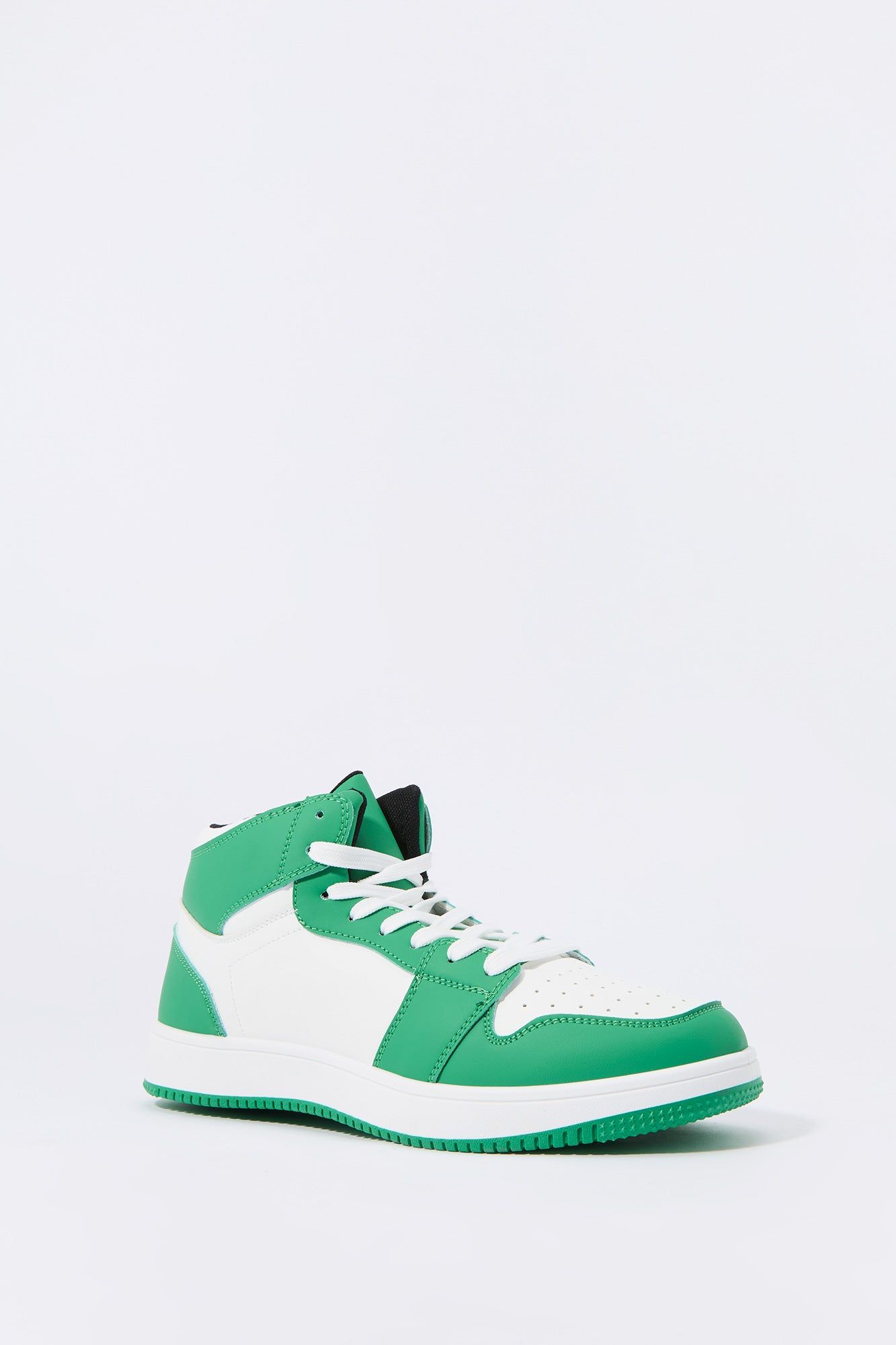 Faux Leather Colourblock High Top Sneaker sold by Urban Planet product image thumbnail 2