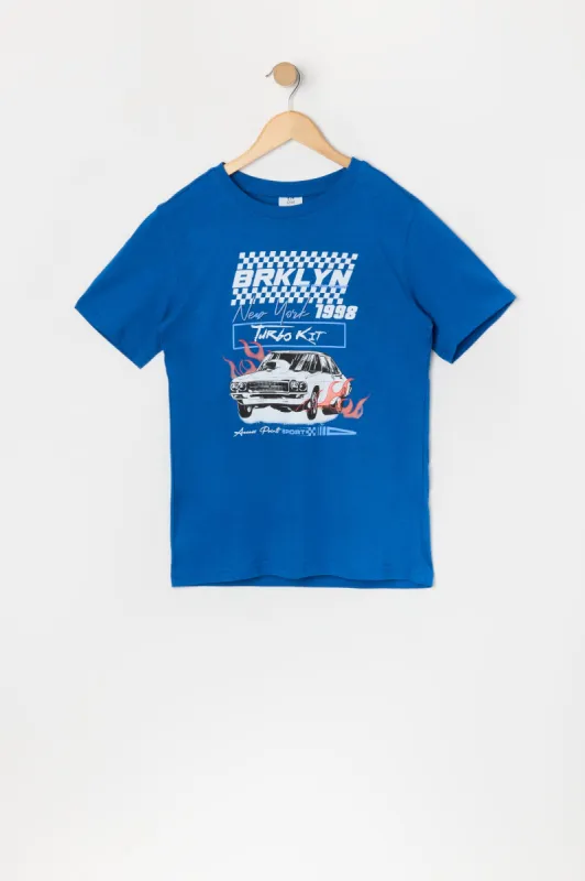 T-shirt à imprimé Brklyn Turbo pour garçon sold by Urban Planet