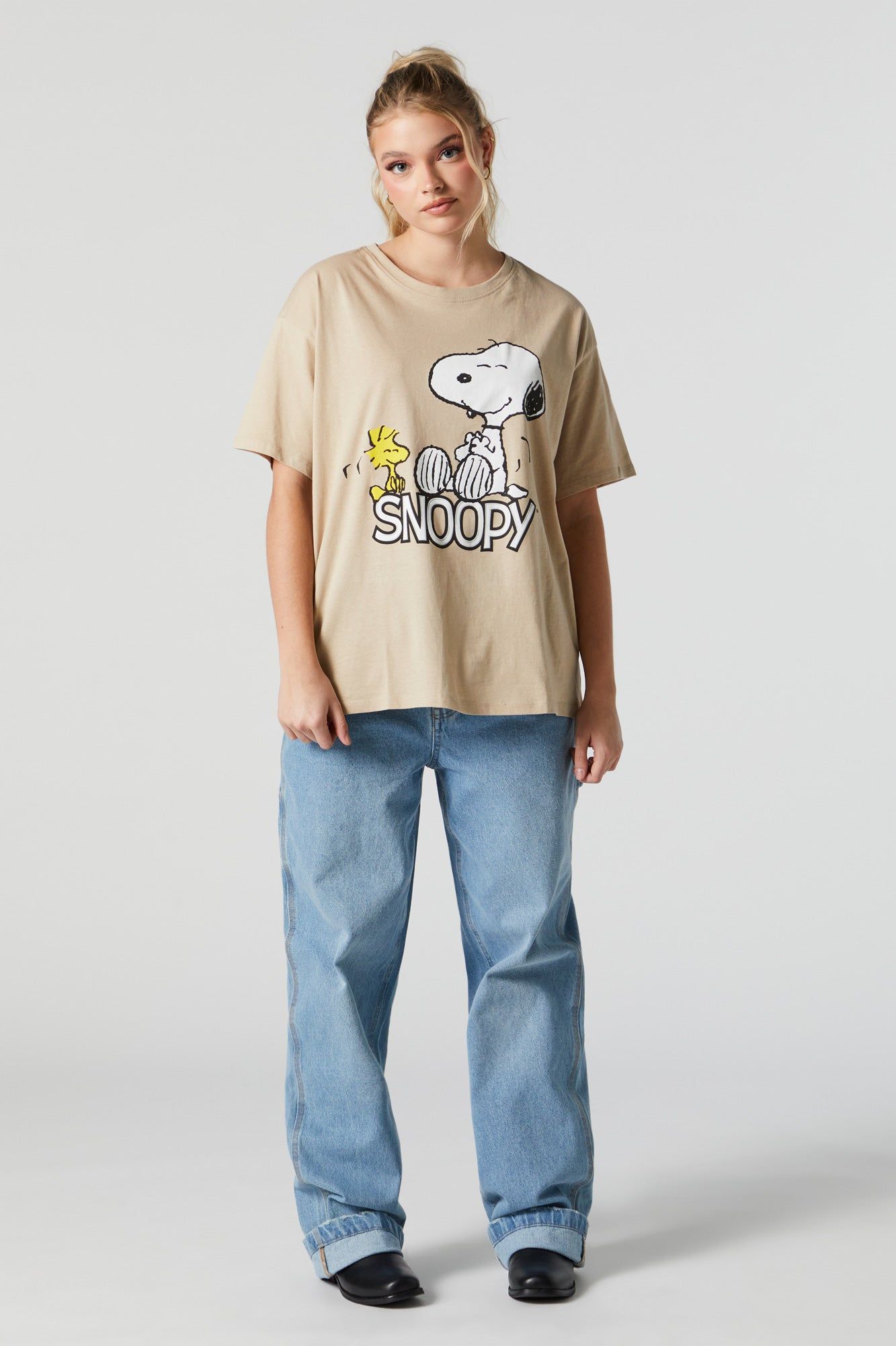 Snoopy Graphic Boyfriend T-Shirt sold by Urban Planet product image thumbnail 3