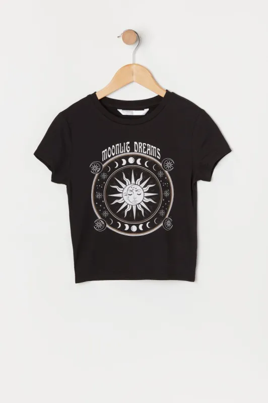 T-shirt à imprimé Moonlit Dreams pour fille sold by Urban Planet