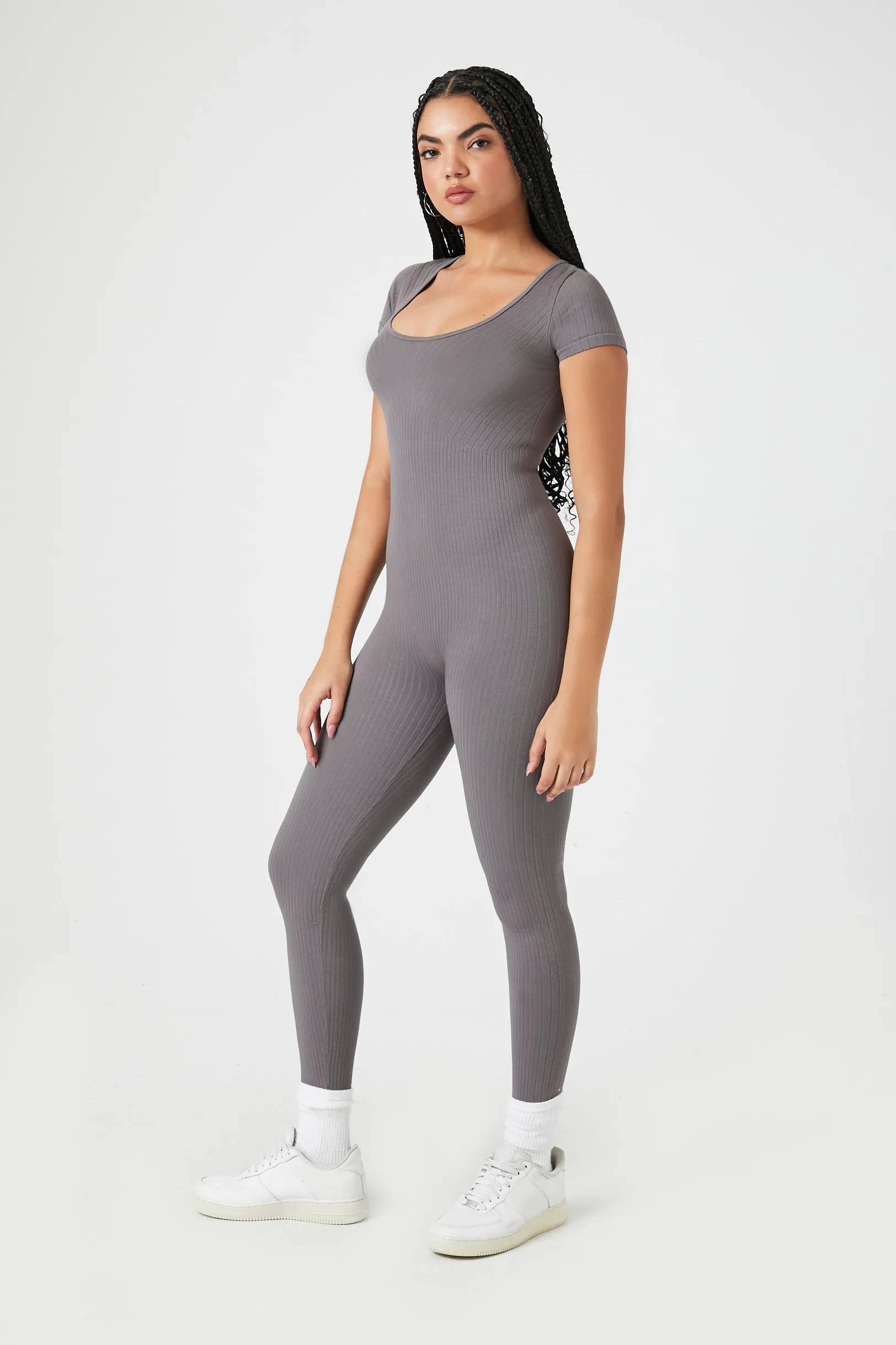 Seamless Short Sleeve Jumpsuit sold by Urban Planet product image thumbnail 3