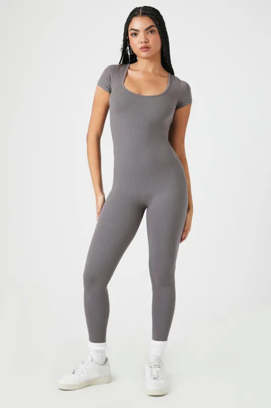 Seamless Short Sleeve Jumpsuit sold by Urban Planet