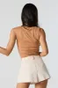 Maillot profilé ruché à encolure carrée sold by Urban Planet