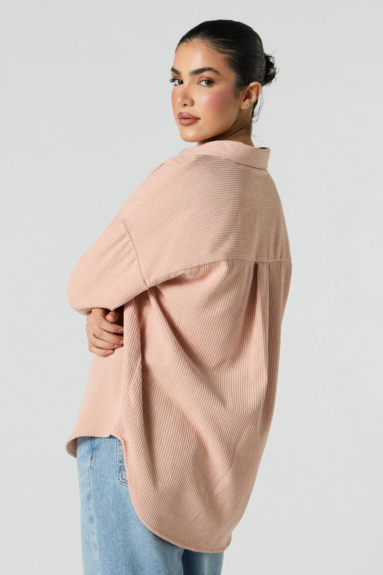 Corduroy Button-Up Top sold by Urban Planet product image thumbnail 5