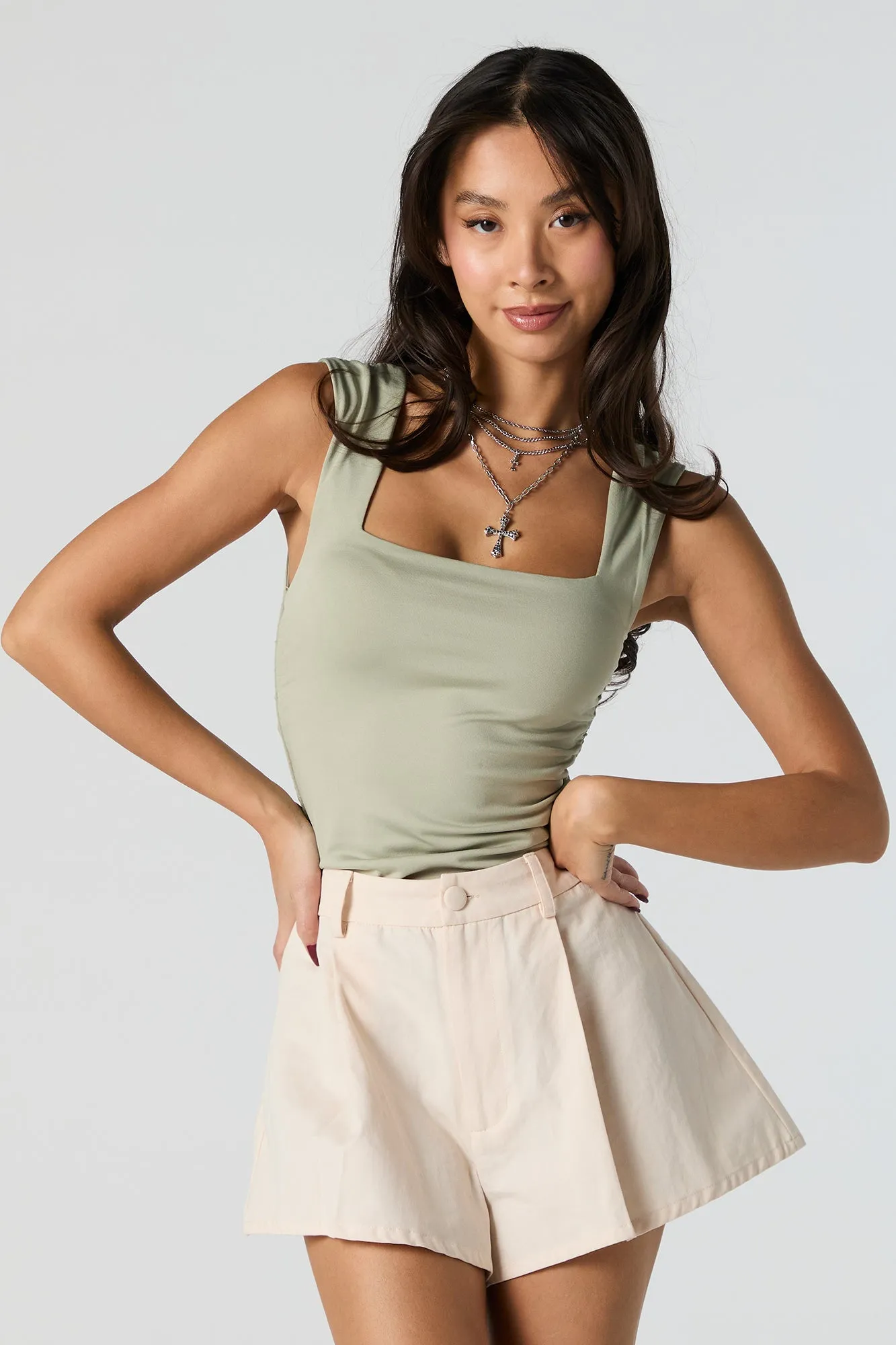 Maillot profilé ruché à encolure carrée sold by Urban Planet product image thumbnail 5