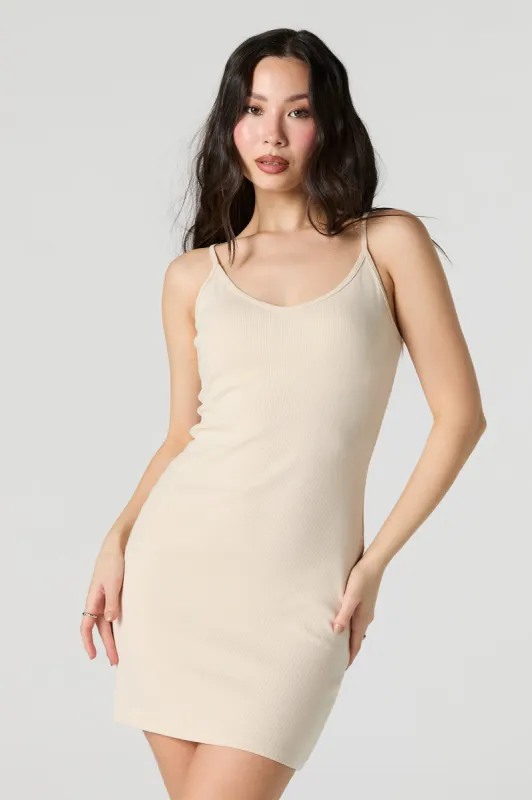 Ribbed V-Neck Bodycon Mini Dress sold by Urban Planet