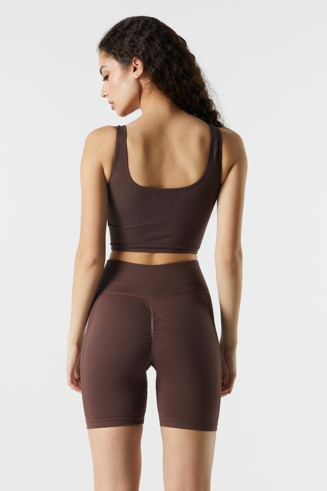 Short de cycliste sans couture à taille haute sold by Urban Planet product image thumbnail 17