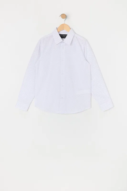 Chemise habillée à pois pour garçon sold by Urban Planet