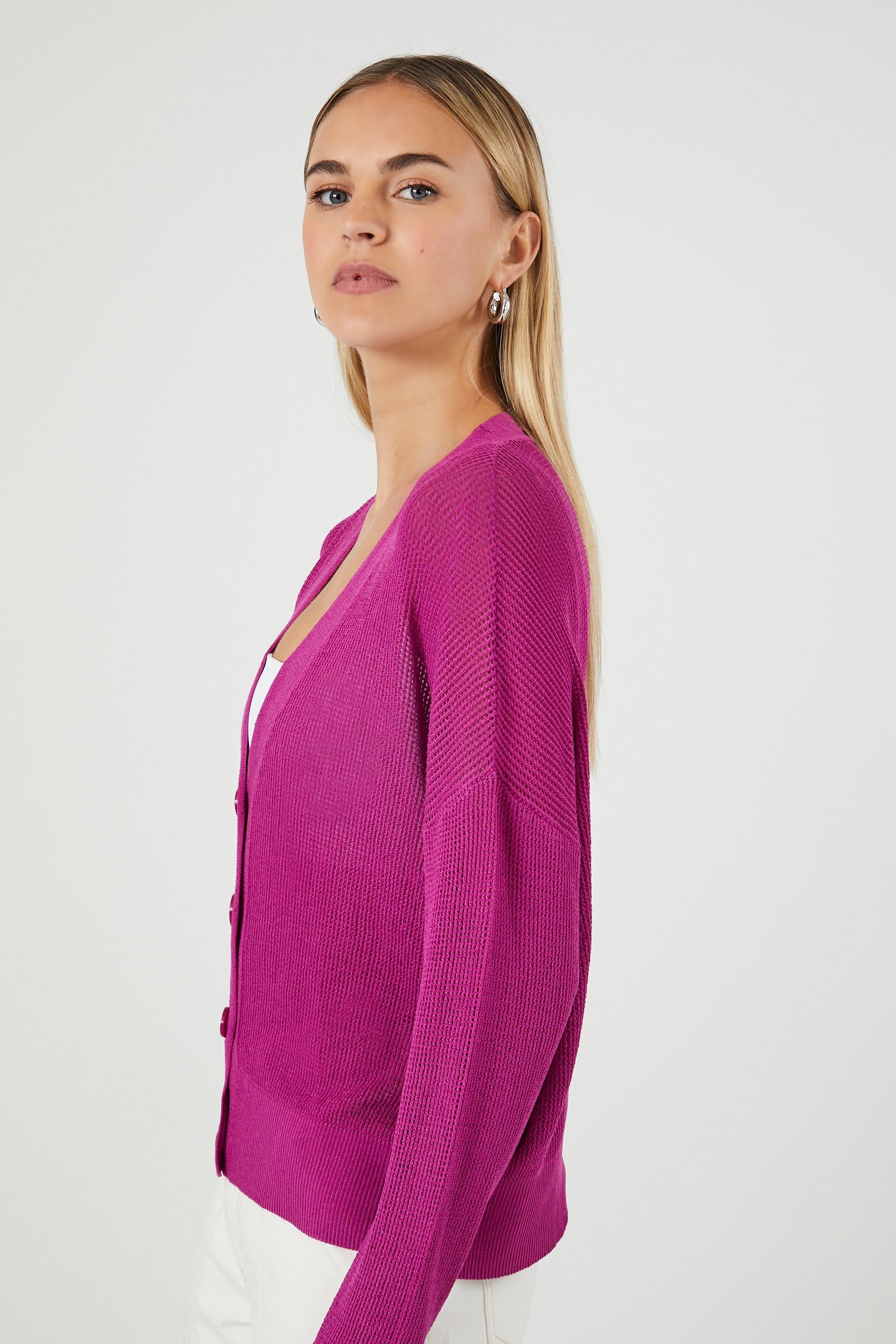 Cardigan boutonné à encolure en V sold by Urban Planet product image thumbnail 2