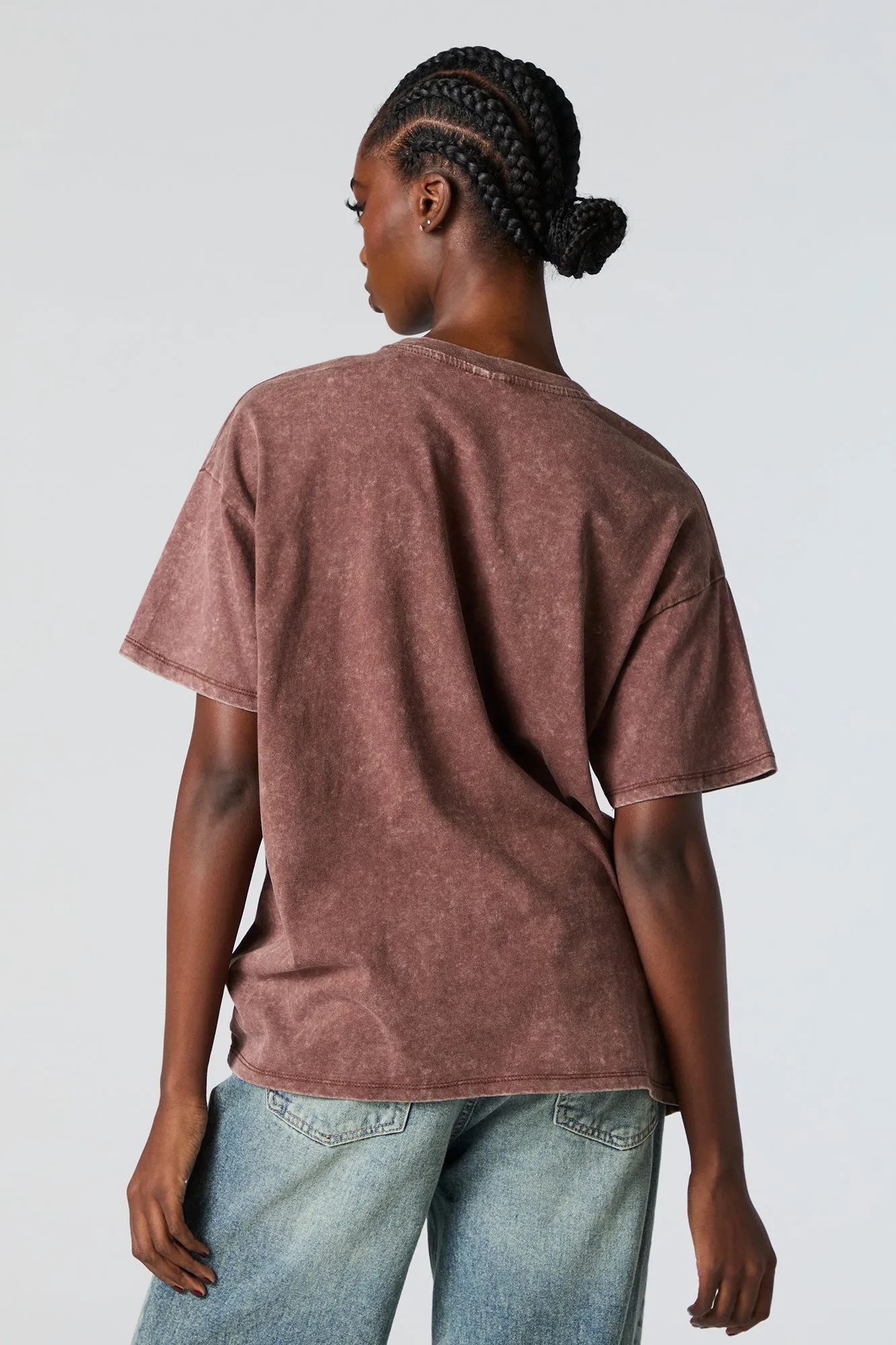 Hello Kitty Cowgirl Graphic Washed Boyfriend T-Shirt sold by Urban Planet product image thumbnail 3