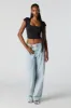 Contour Square Neck Cropped T-Shirt sold by Urban Planet