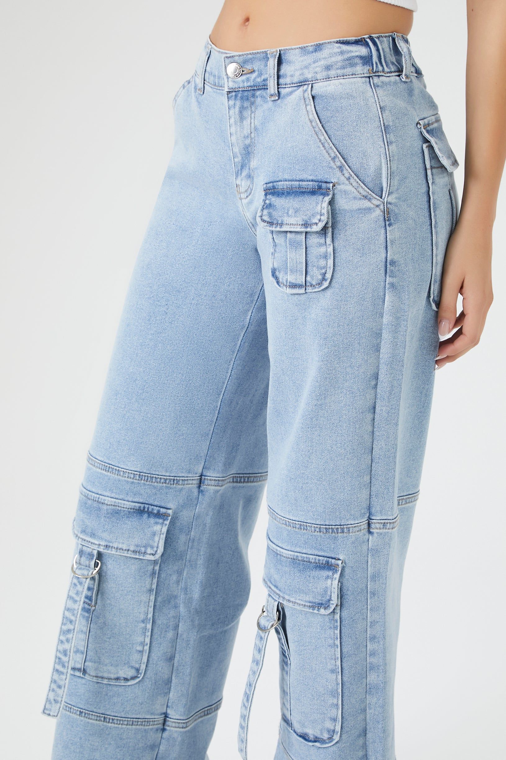 Jean cargo utilitaire à jambe large sold by Urban Planet product image thumbnail 5