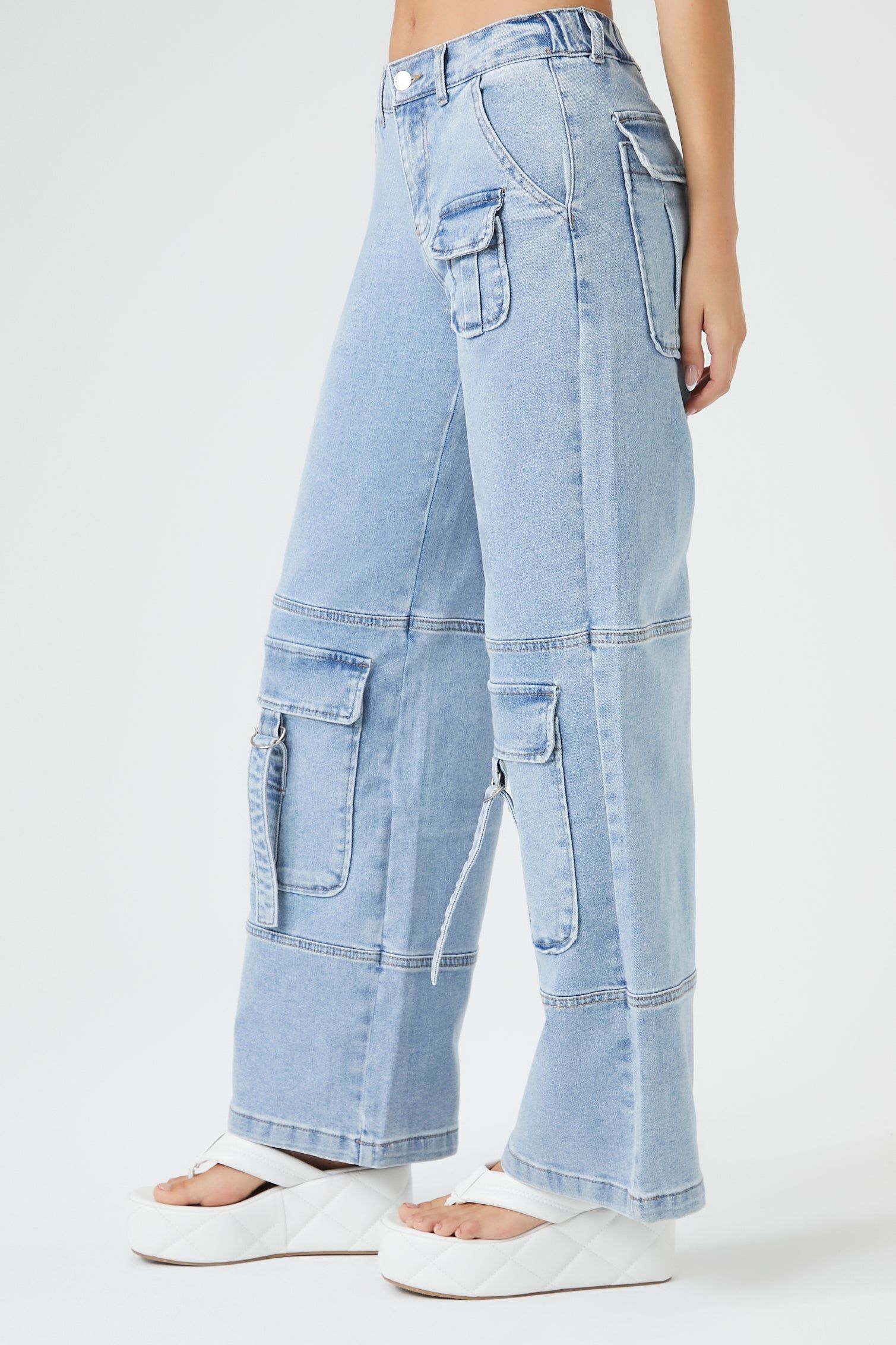 Jean cargo utilitaire à jambe large sold by Urban Planet product image thumbnail 3