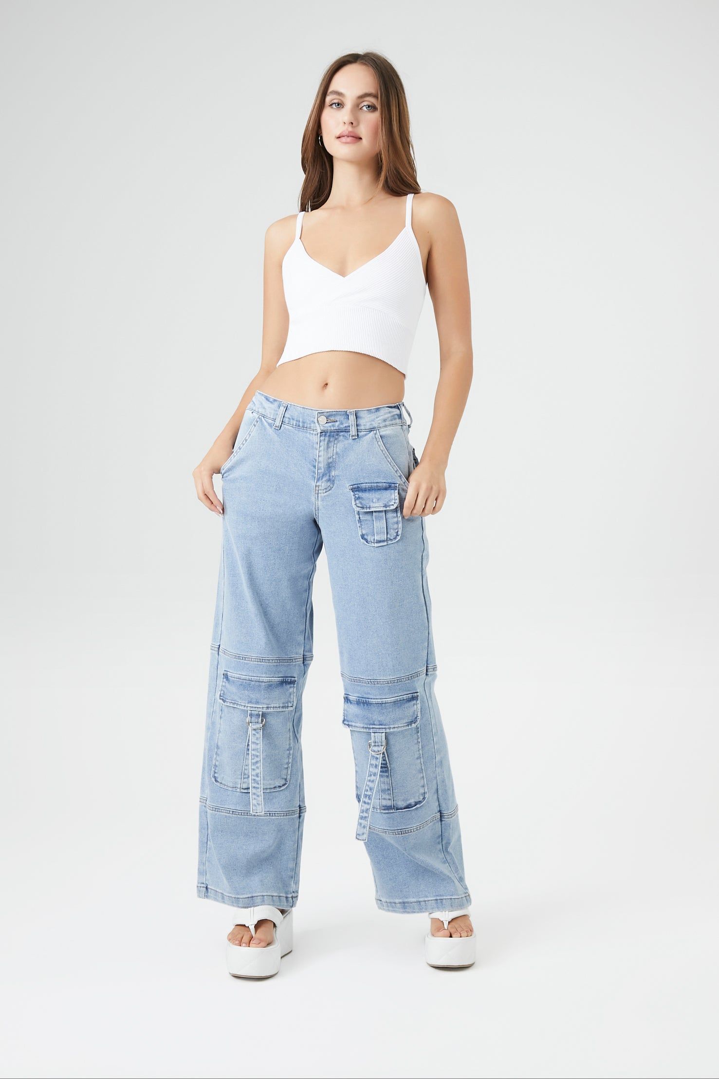 Jean cargo utilitaire à jambe large sold by Urban Planet