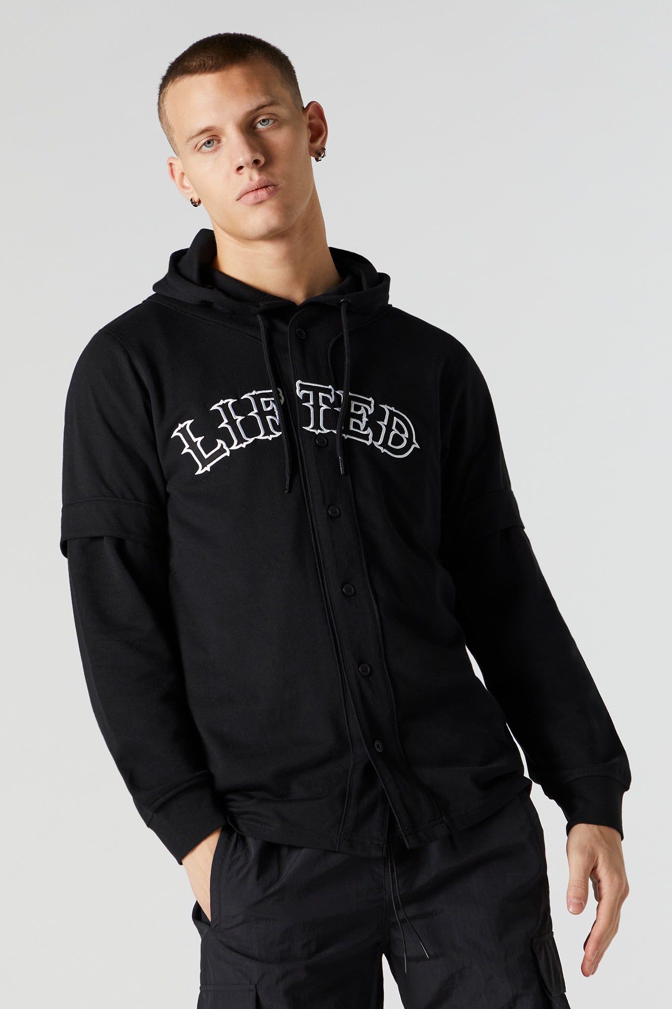 Lifted Graphic Baseball Jersey and Hoodie 2 Piece Set sold by Urban Planet
