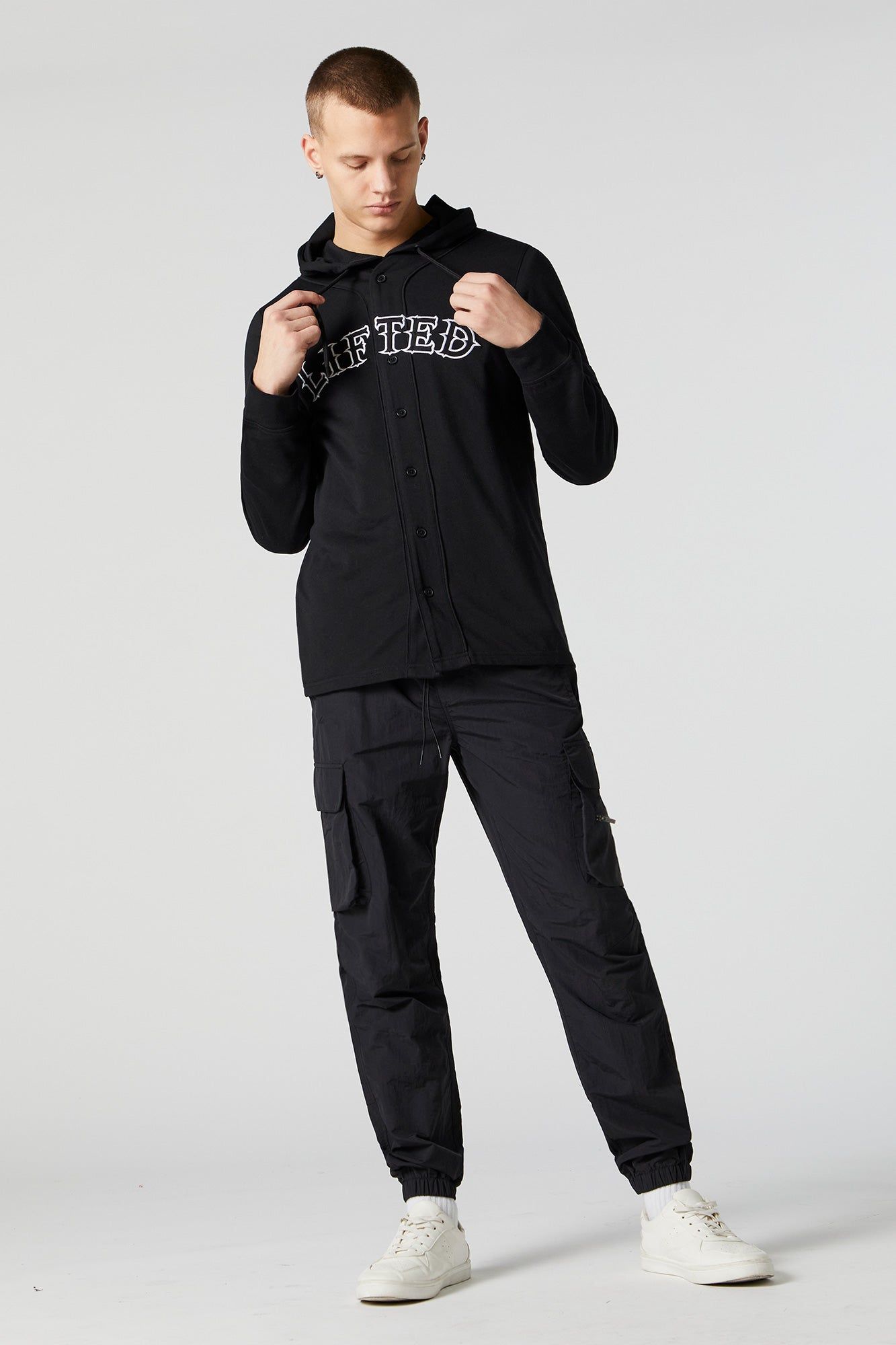 Lifted Graphic Baseball Jersey and Hoodie 2 Piece Set sold by Urban Planet product image thumbnail 3
