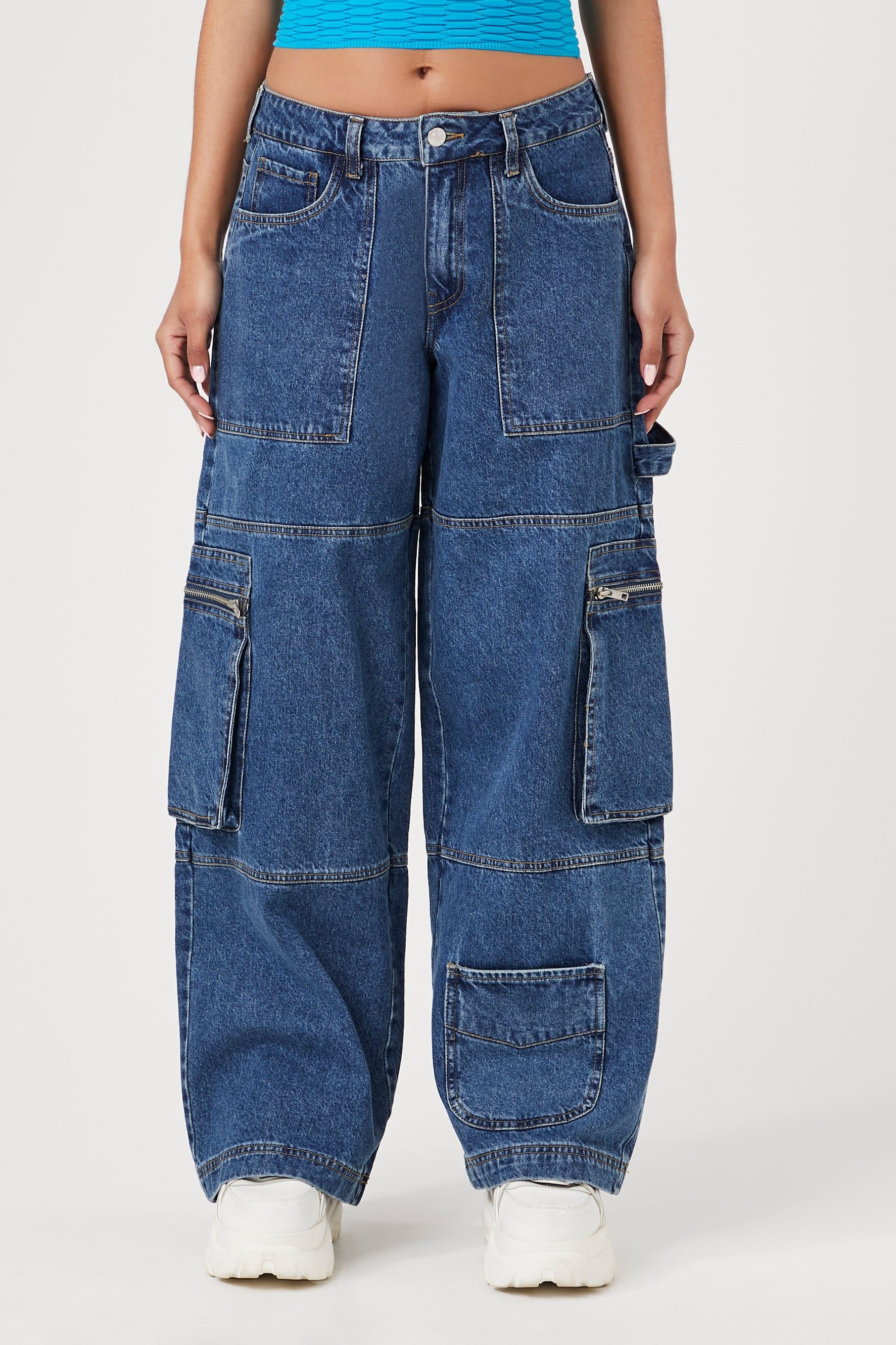 Denim Cargo Straight Leg Jean sold by Urban Planet product image thumbnail 2