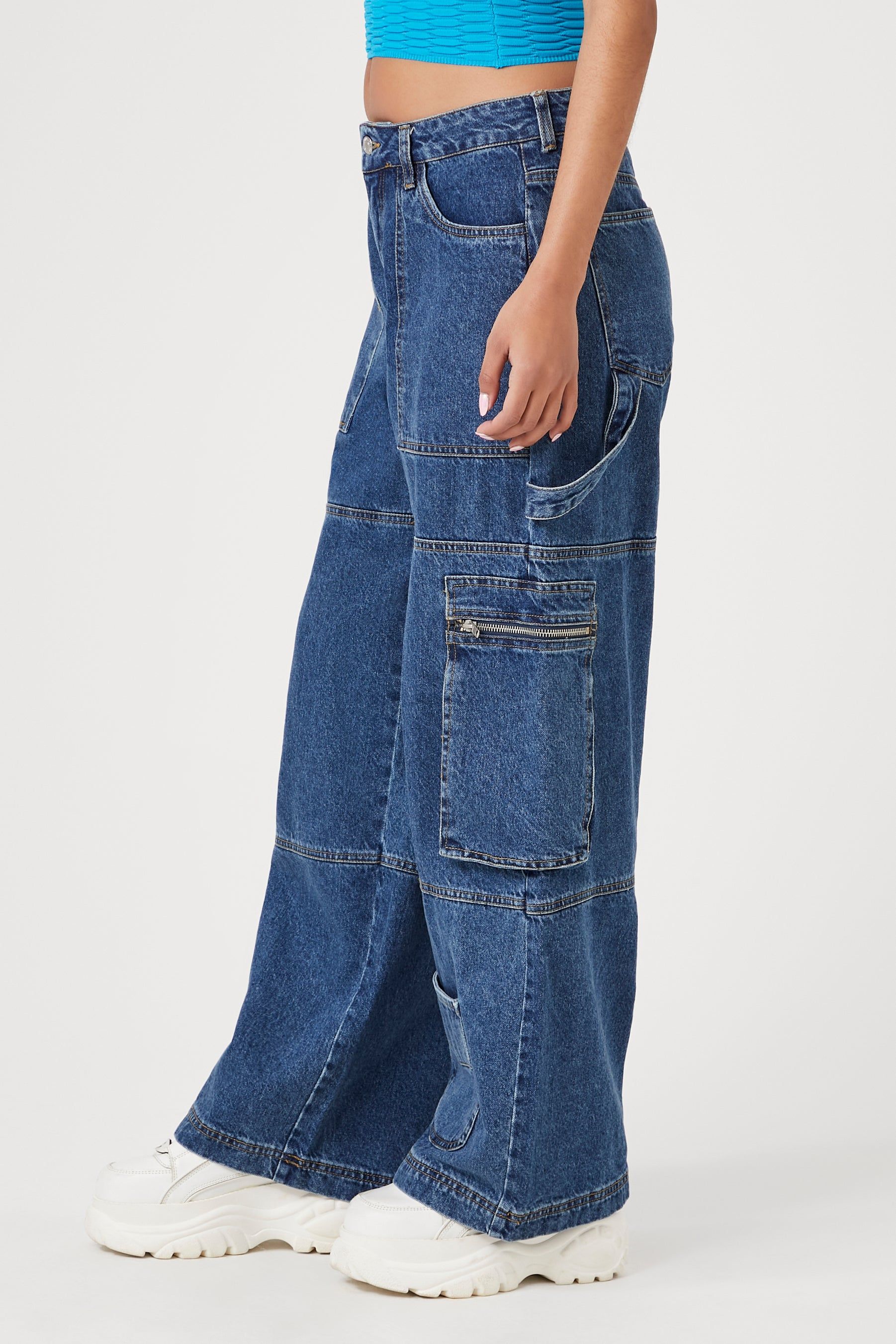 Denim Cargo Straight Leg Jean sold by Urban Planet product image thumbnail 3