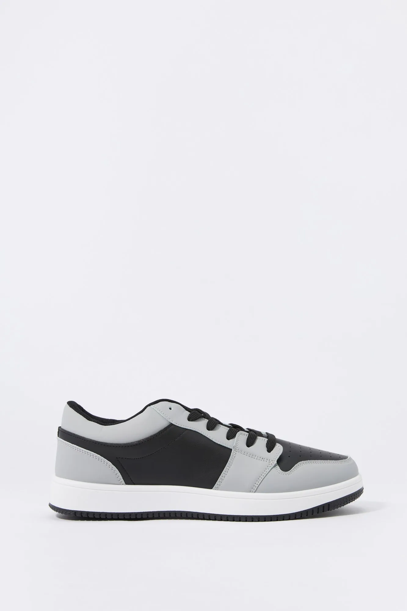 Faux Leather Colourblock Low Top Sneaker sold by Urban Planet product image thumbnail 4