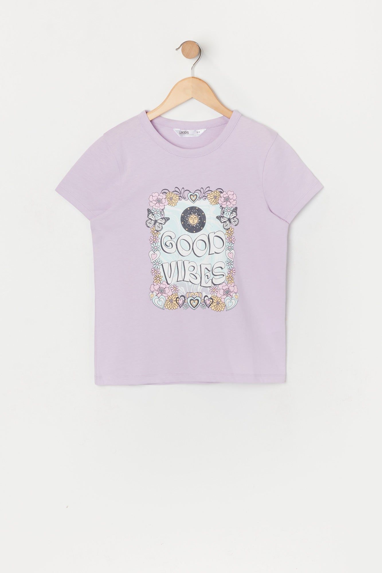 Girls Good Vibes Graphic T-Shirt sold by Urban Planet
